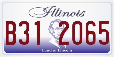 IL license plate B312065