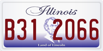 IL license plate B312066