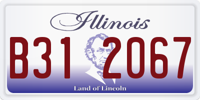 IL license plate B312067