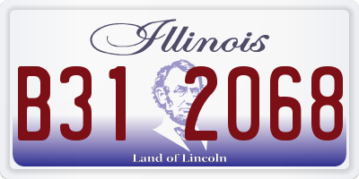 IL license plate B312068
