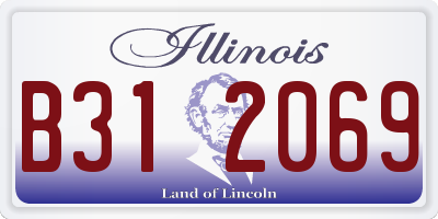 IL license plate B312069