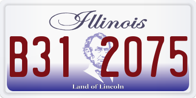 IL license plate B312075