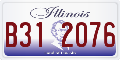 IL license plate B312076