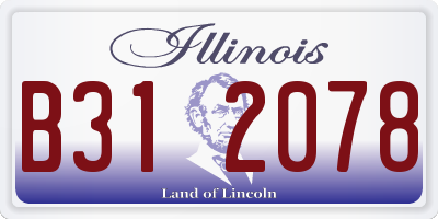 IL license plate B312078