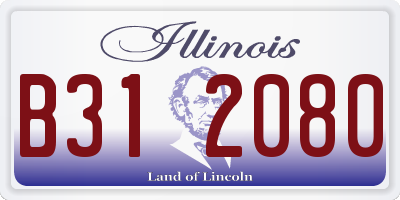 IL license plate B312080