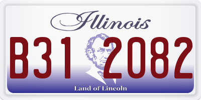 IL license plate B312082