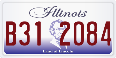 IL license plate B312084