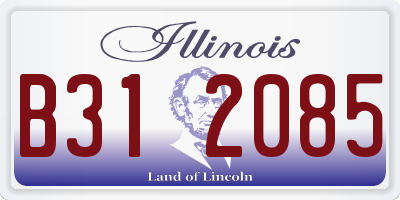 IL license plate B312085