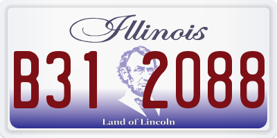 IL license plate B312088