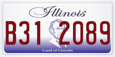 IL license plate B312089
