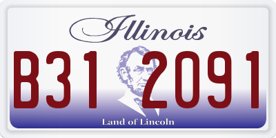 IL license plate B312091