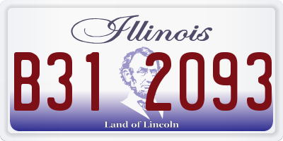 IL license plate B312093