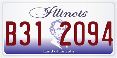 IL license plate B312094