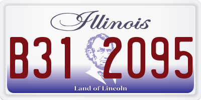 IL license plate B312095