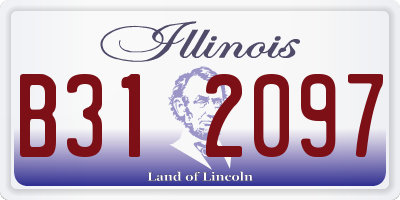 IL license plate B312097