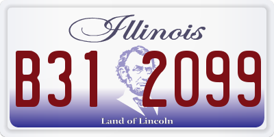 IL license plate B312099