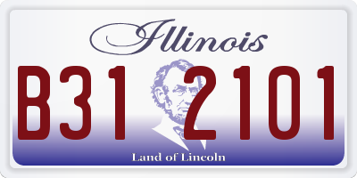 IL license plate B312101