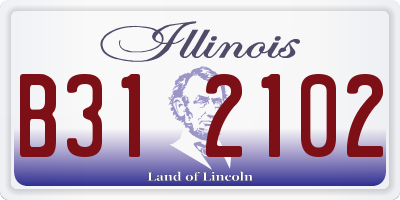 IL license plate B312102