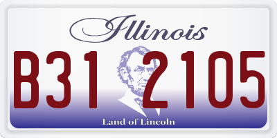 IL license plate B312105