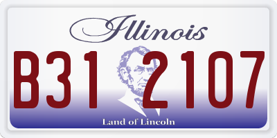 IL license plate B312107