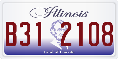 IL license plate B312108