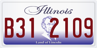 IL license plate B312109