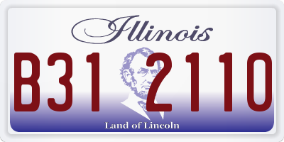 IL license plate B312110
