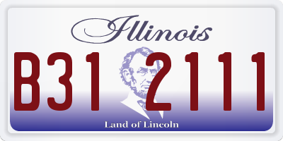 IL license plate B312111