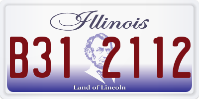 IL license plate B312112