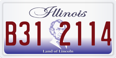 IL license plate B312114