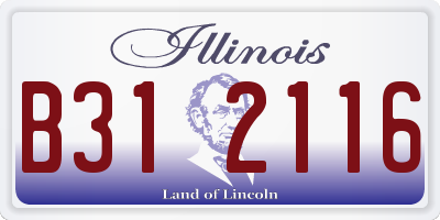 IL license plate B312116