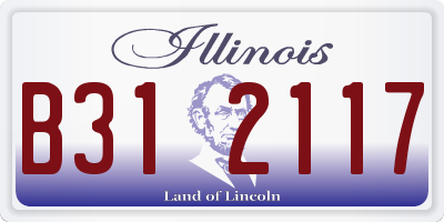 IL license plate B312117