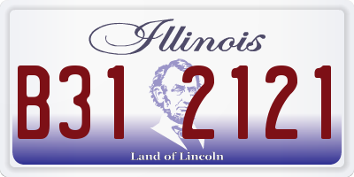 IL license plate B312121