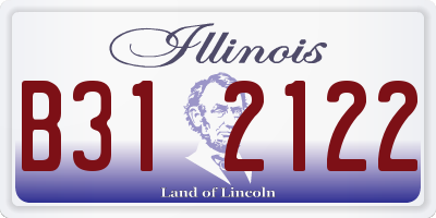 IL license plate B312122