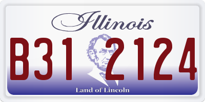 IL license plate B312124
