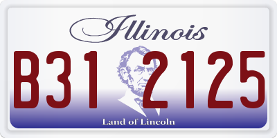 IL license plate B312125