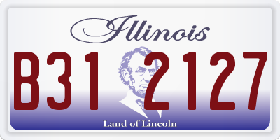 IL license plate B312127