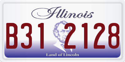 IL license plate B312128