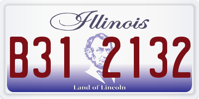 IL license plate B312132