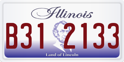 IL license plate B312133