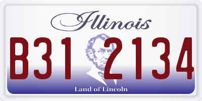 IL license plate B312134