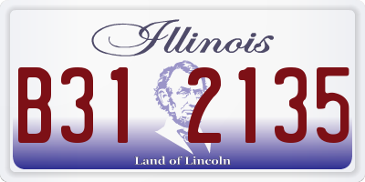 IL license plate B312135