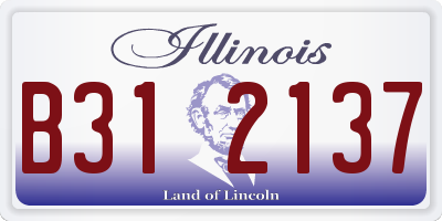 IL license plate B312137