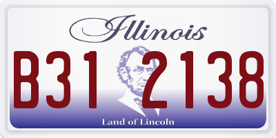 IL license plate B312138