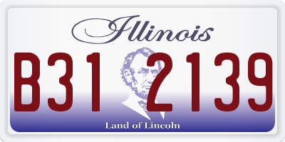 IL license plate B312139