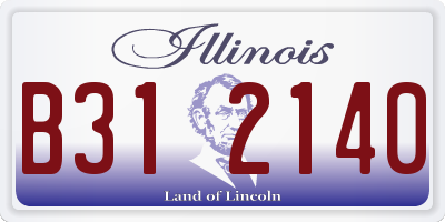 IL license plate B312140