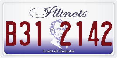 IL license plate B312142