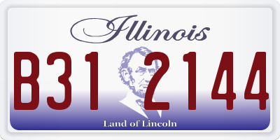 IL license plate B312144