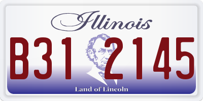 IL license plate B312145