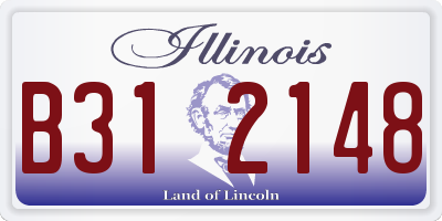 IL license plate B312148